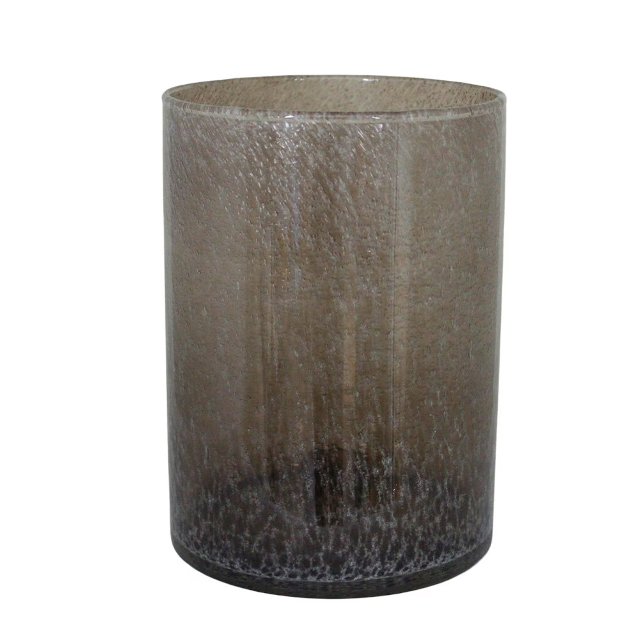 Bougeoir cylindrique haut - Brun
