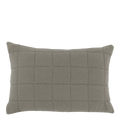 Coussin en plume avec housse piquée - eucalyptus