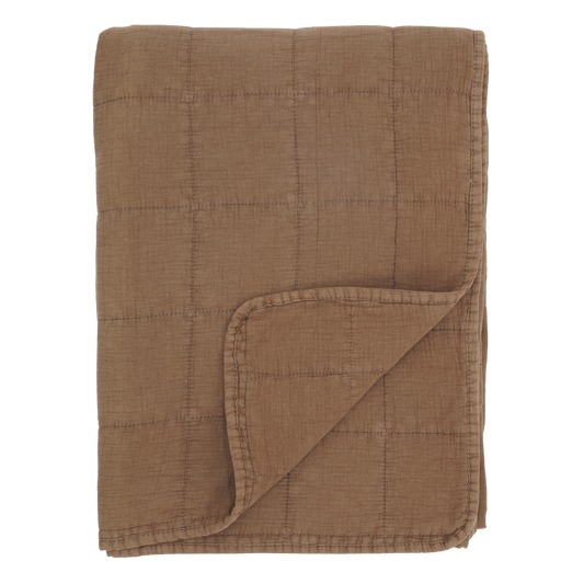 Couverture piquée - rouille
