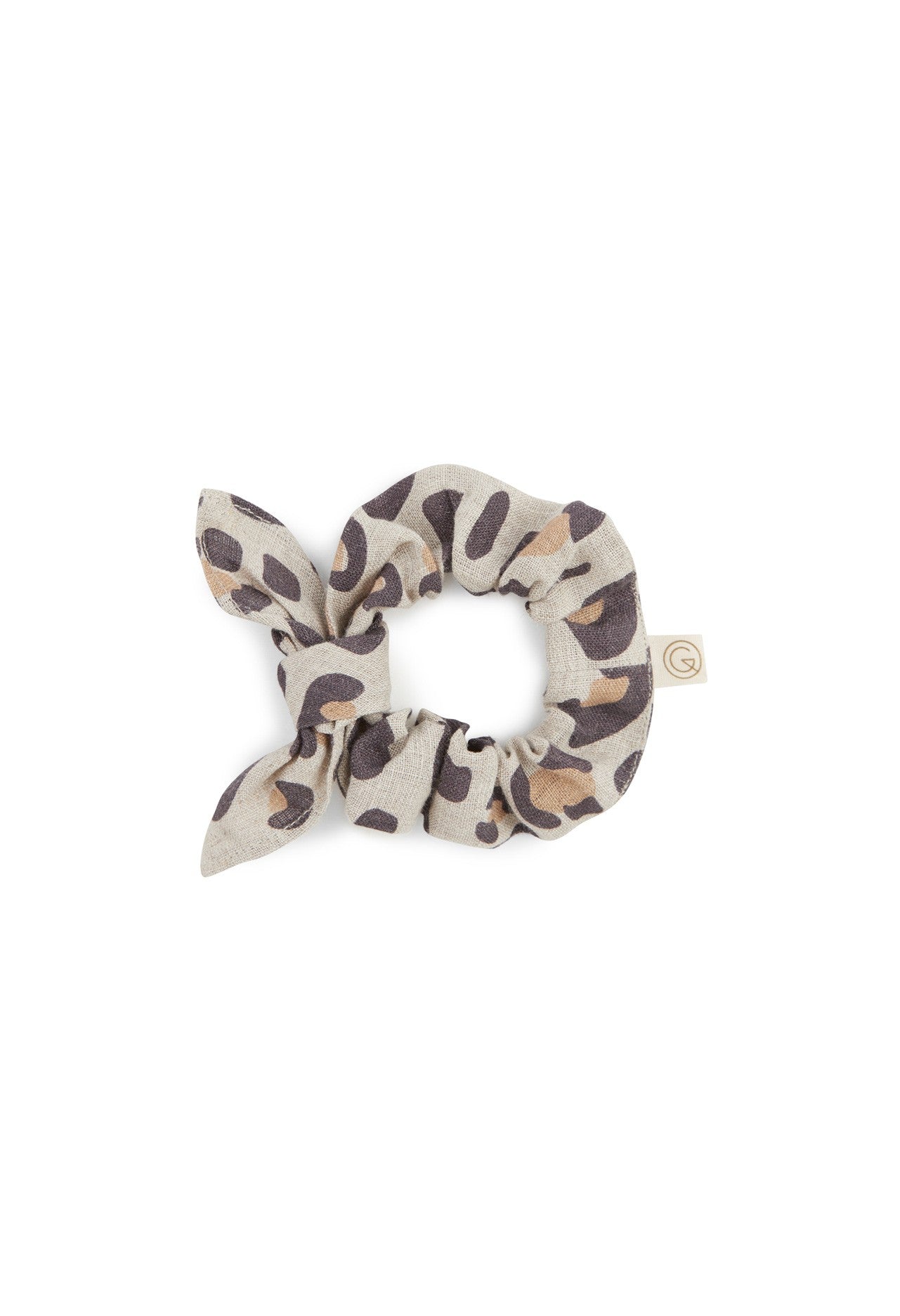 Chouchou en lin - Léopard