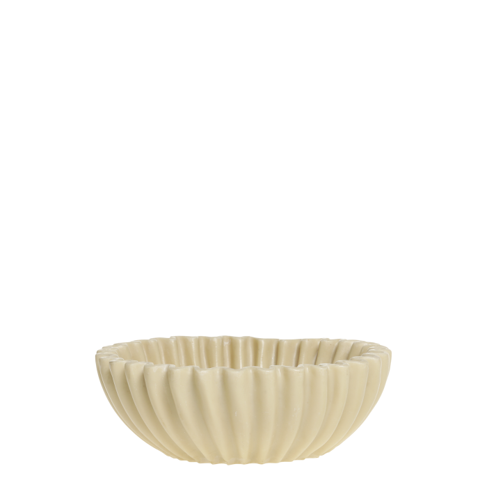 Bol décoratif coquillage - café au lait