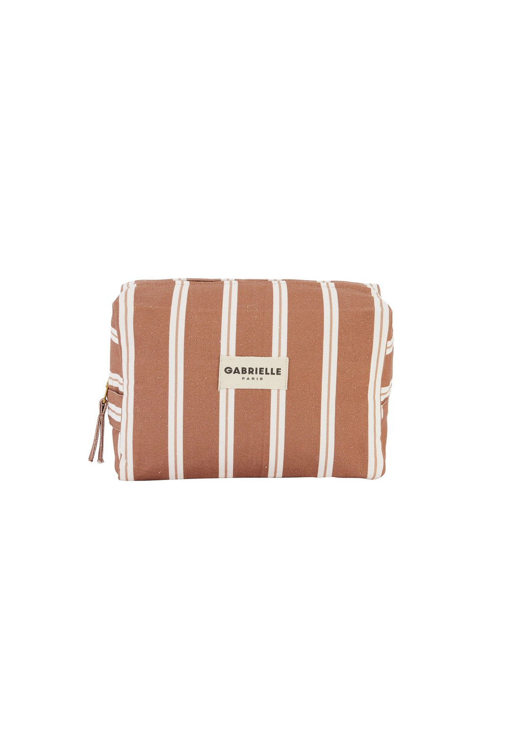 Trousse de toilette - rayures Noisette