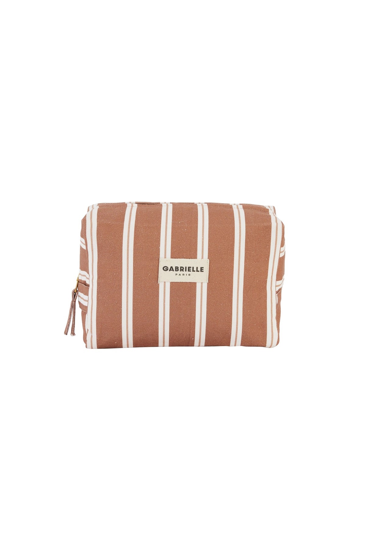 Trousse de toilette - rayures Noisette