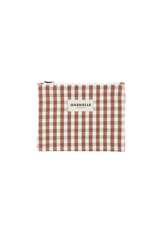 Petite pochette - Vichy Moka