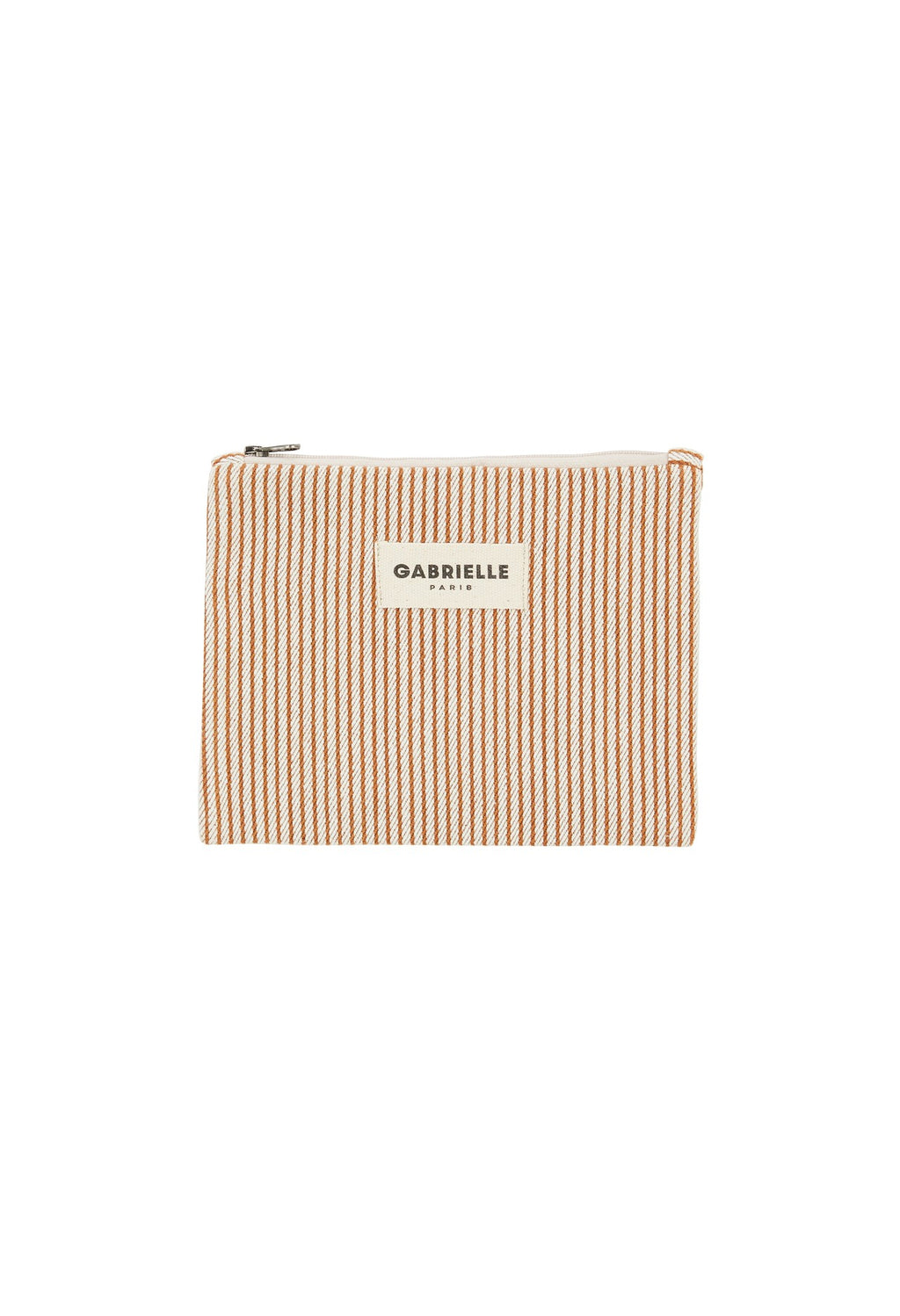 Petite pochette - Rayures Argile