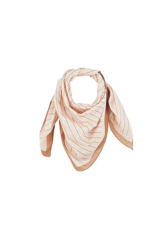 Foulard - Rayures crème M