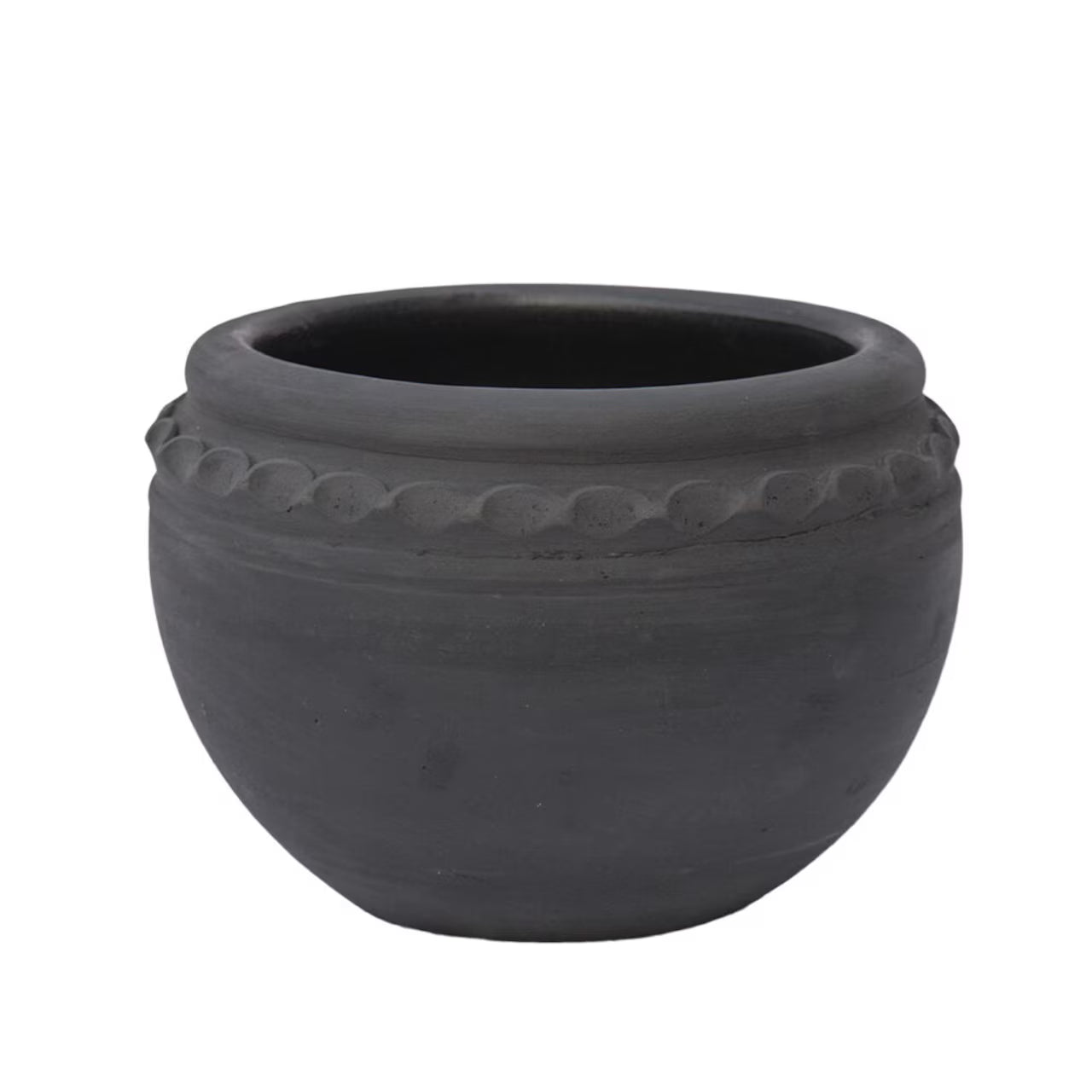 Pot Rafael en terre cuite noire