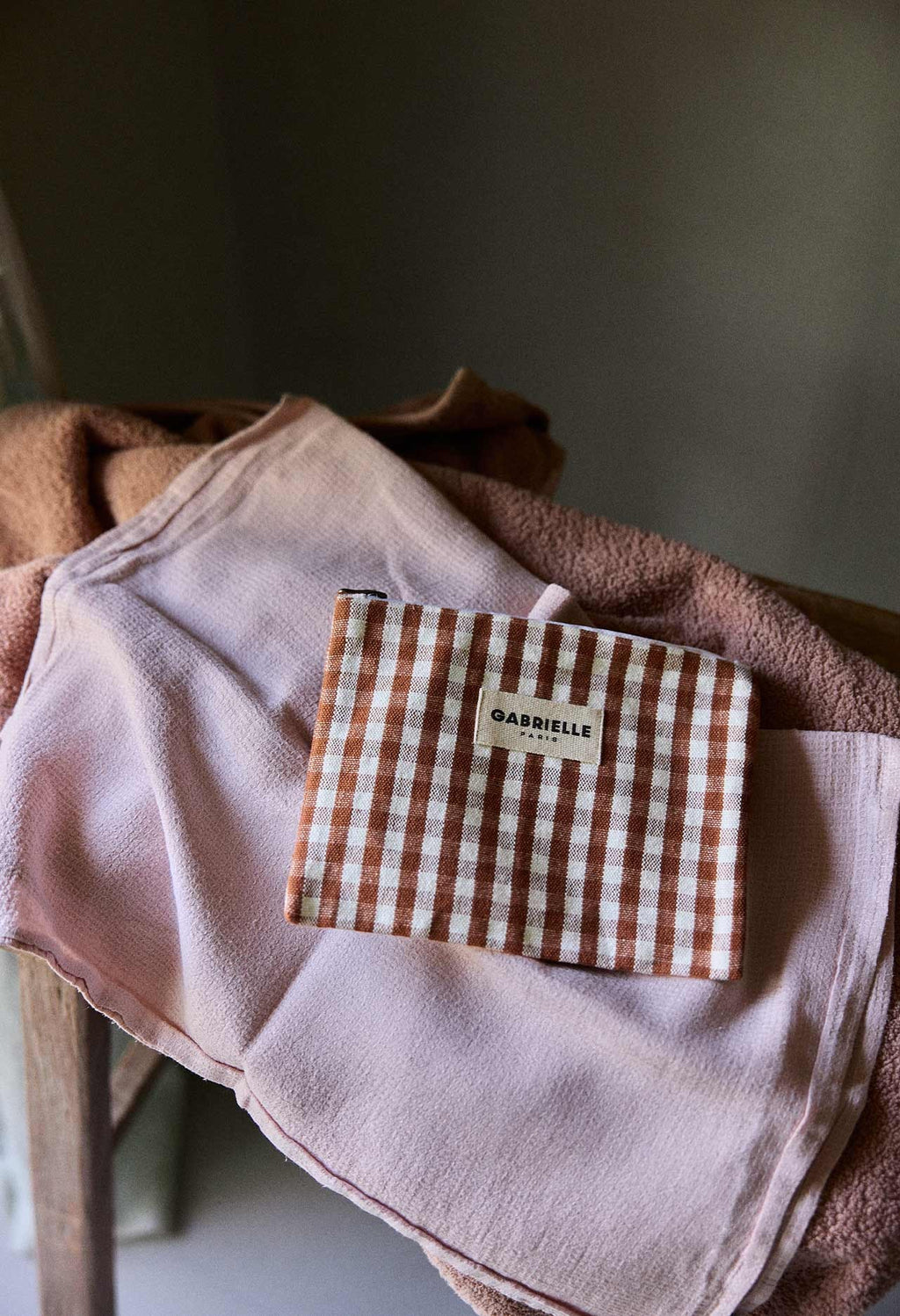 Petite pochette - Vichy Moka