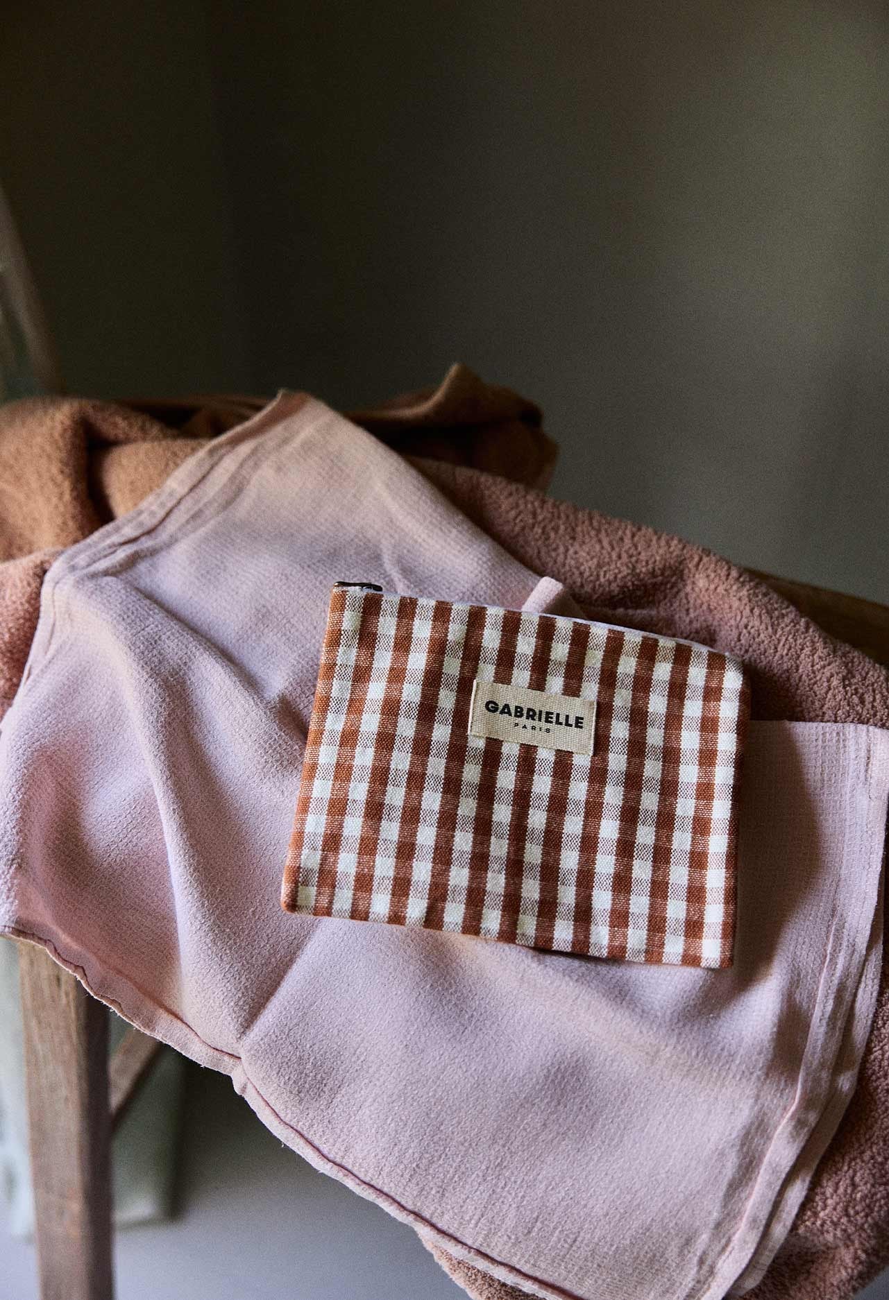 Petite pochette - Vichy Moka