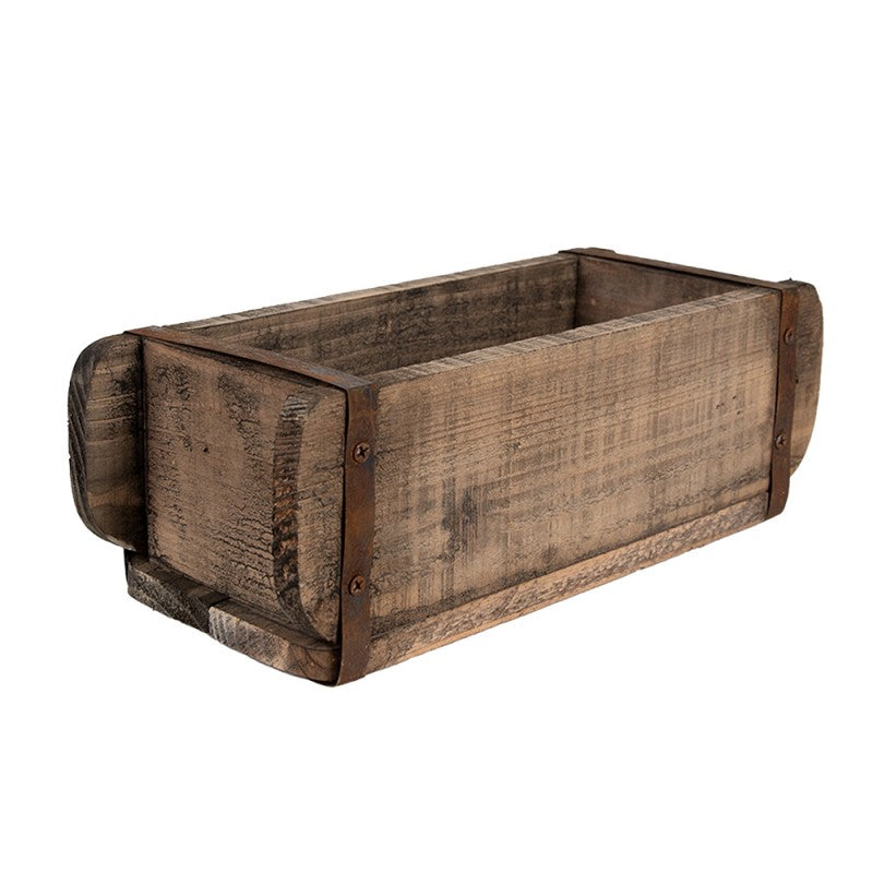 Boîte en bois et fer rustique