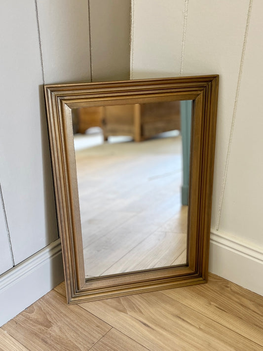 Miroir rectangulaire bois doré