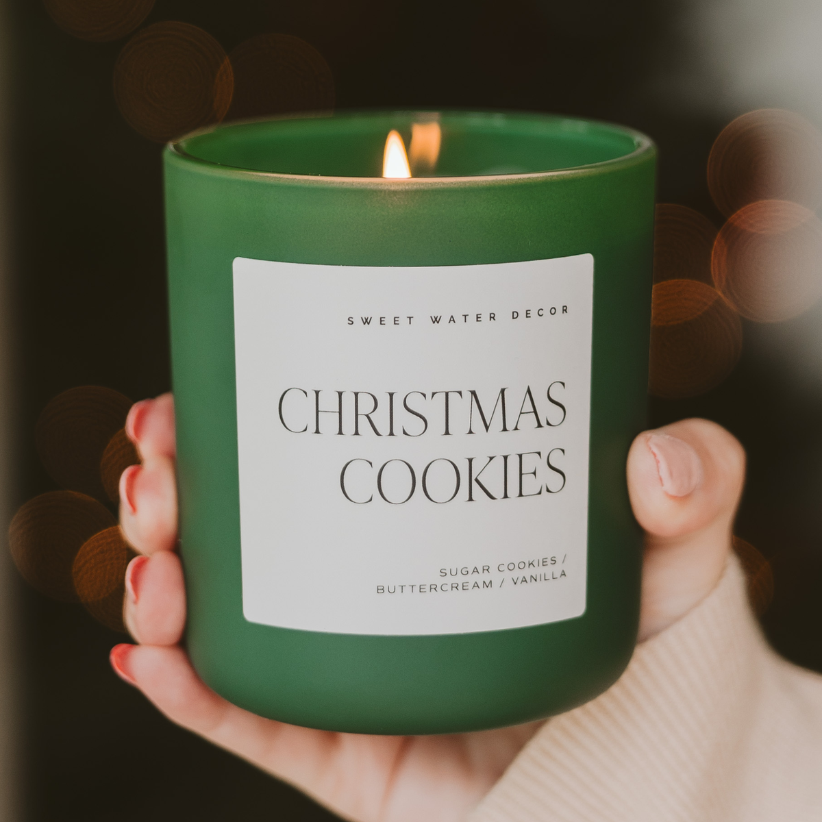Bougie de soja Christmas Cookies - pot mat