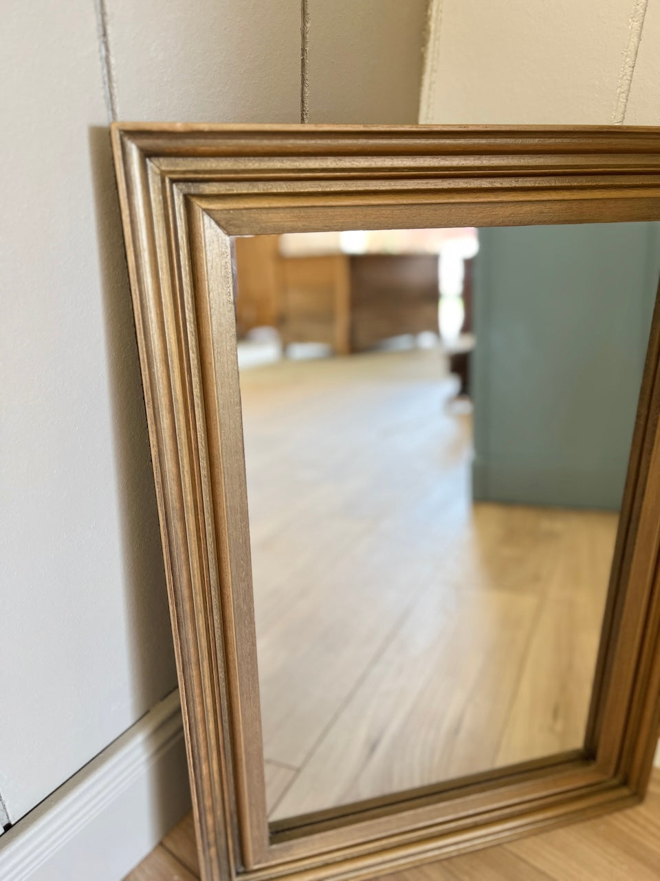 Miroir rectangulaire bois doré