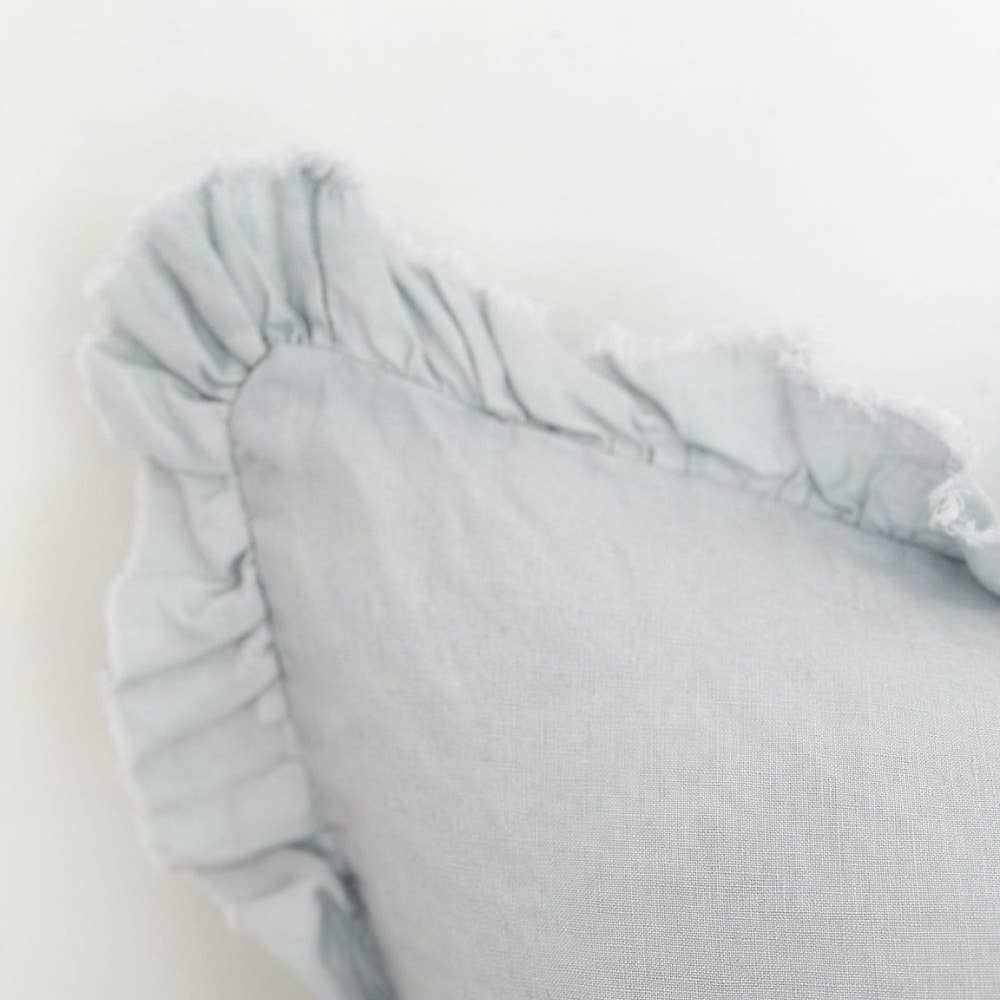 Housse de coussin à volants Dusty Blue 50x30