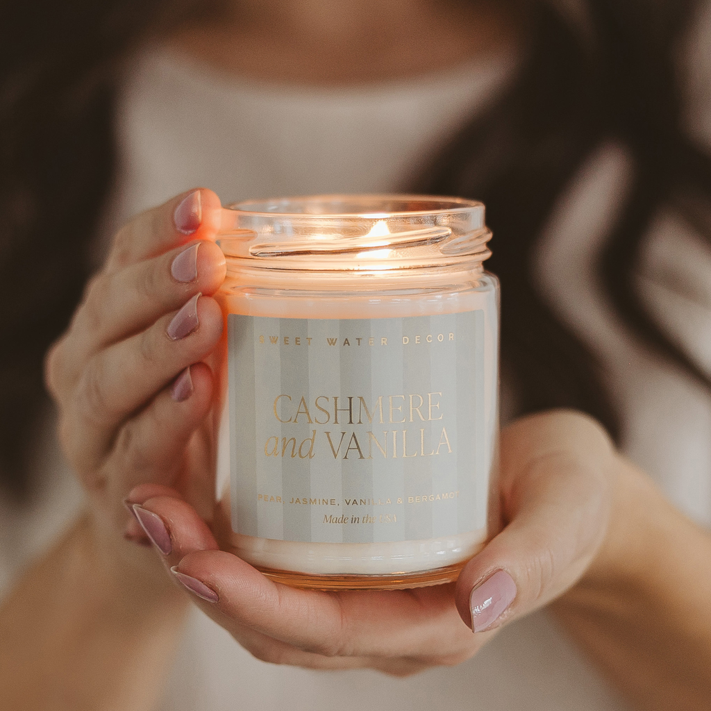 Bougie de soja en verre Cashmere and Vanilla - 40h
