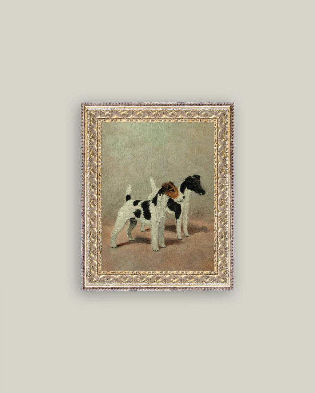Impression sur toile encadrée de deux Fox Terriers