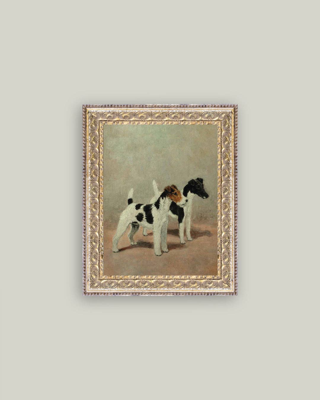 Impression sur toile encadrée de deux Fox Terriers