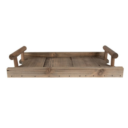 Plateau en bois rustique