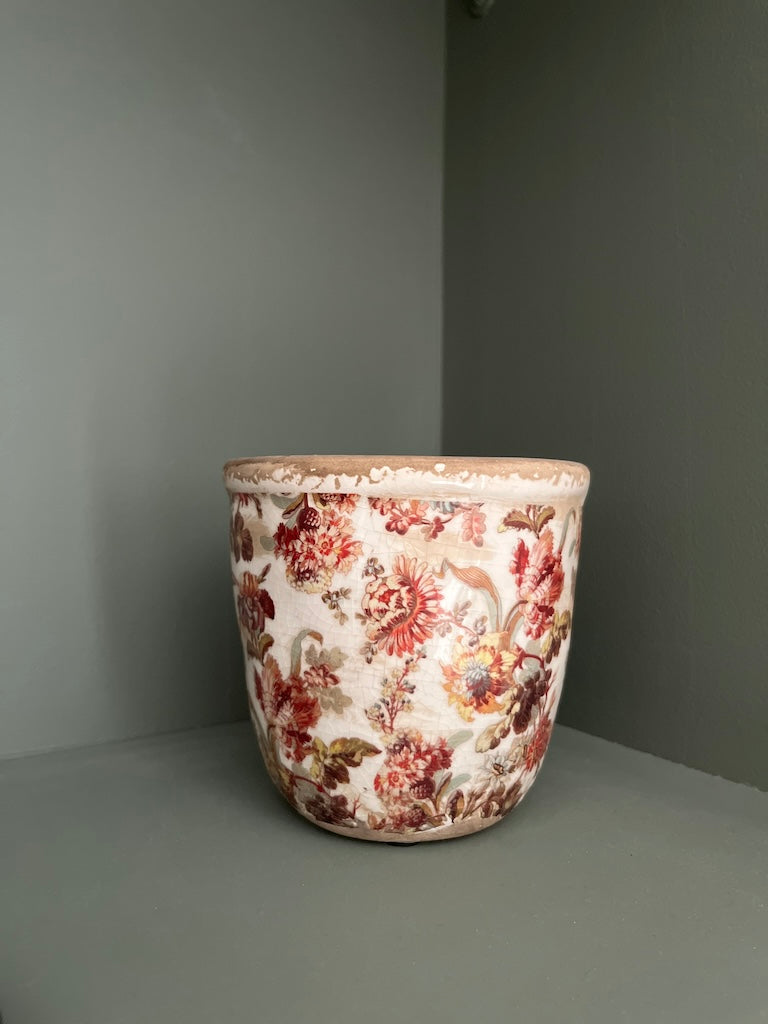 Cache pot fleurs vintages