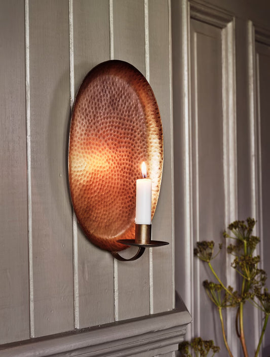 Bougeoir mural en laiton