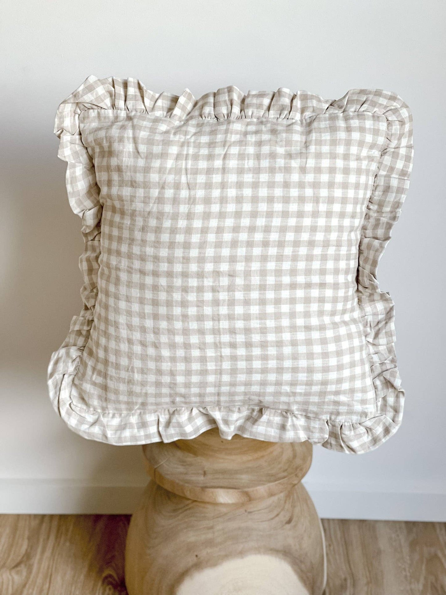 Coussin à volants en lin - Vingham