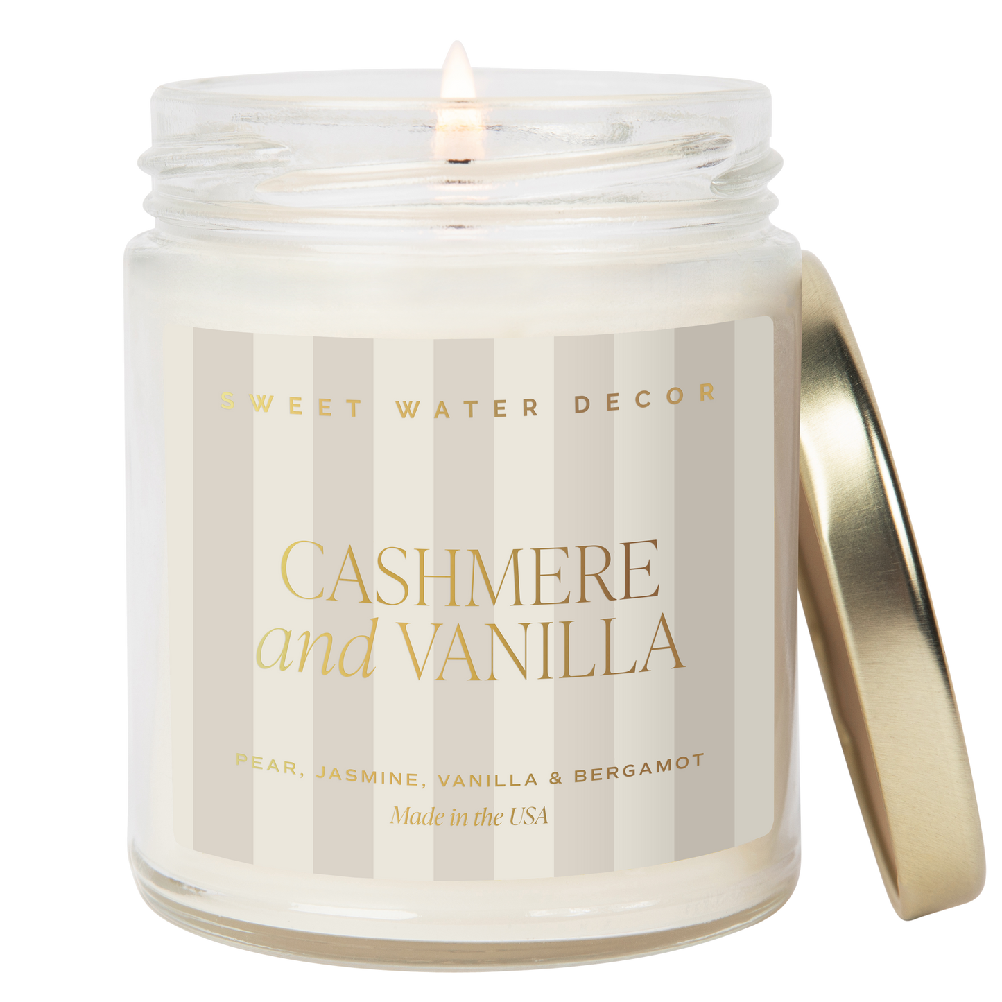 Bougie de soja en verre Cashmere and Vanilla - 40h