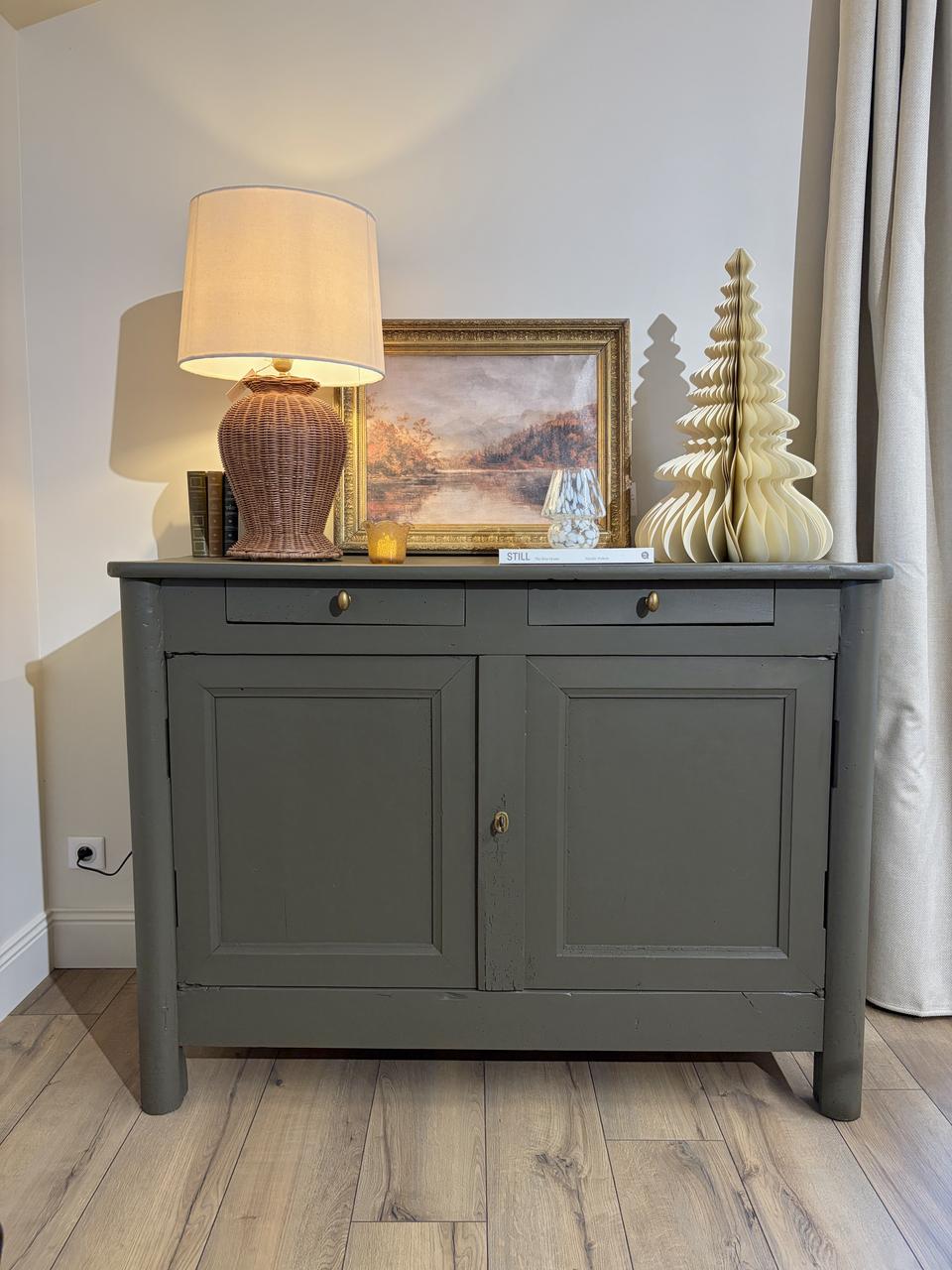 Buffet en merisier - brun/kaki