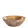 Saladier en bois avec motifs