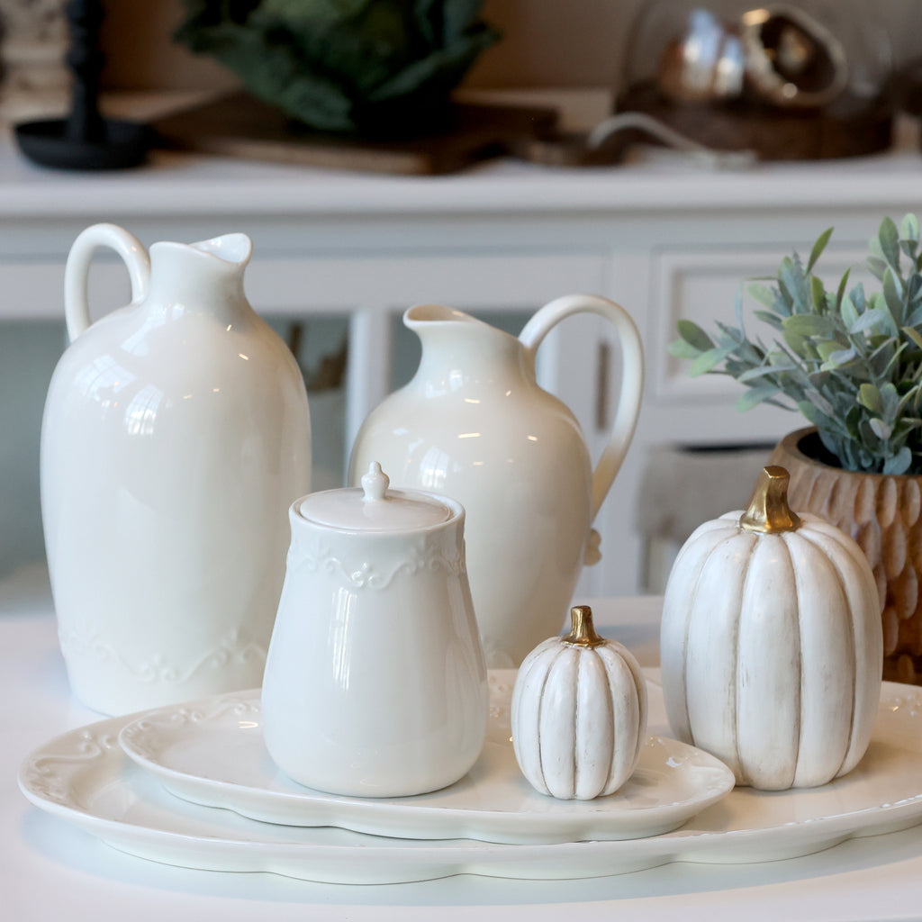 Pichet porcelaine blanche
