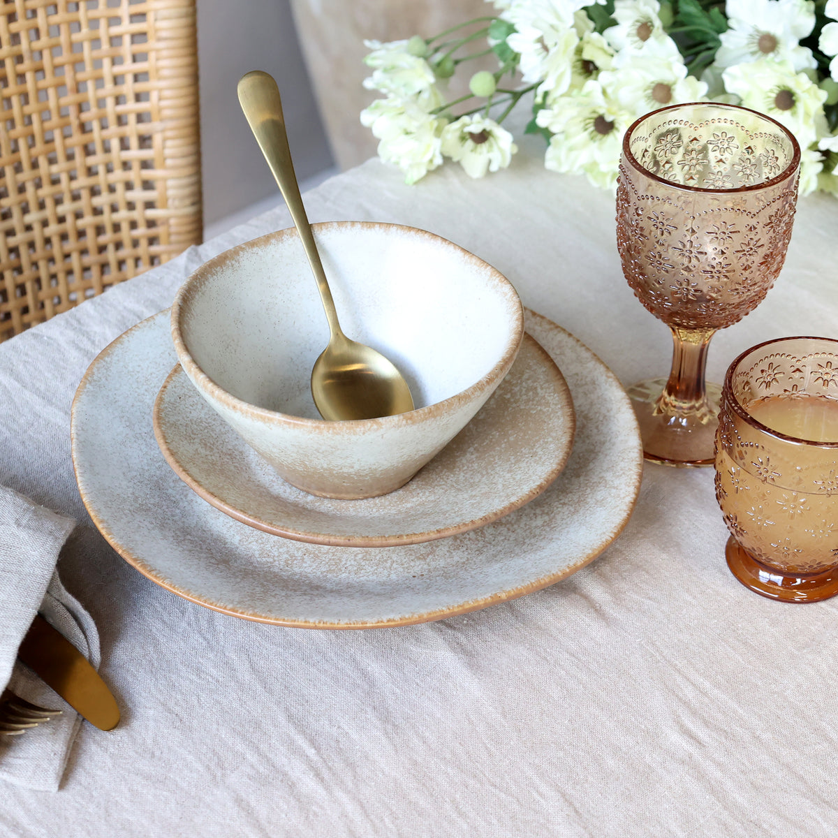 Bol en porcelaine Valence - Camel