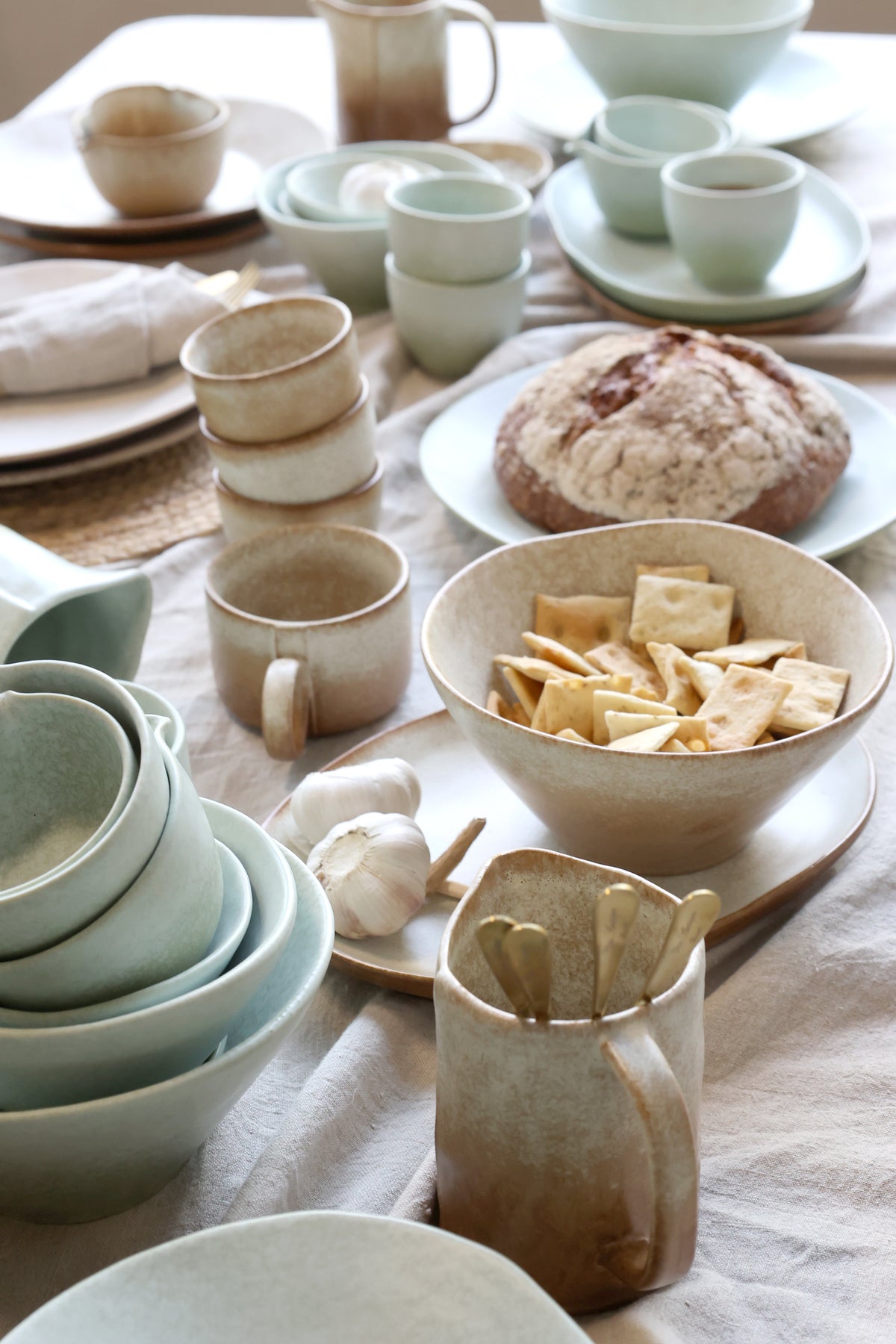 Plat ovale en porcelaine Valence - Camel