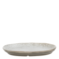 Plat ovale en porcelaine Valence - noyer