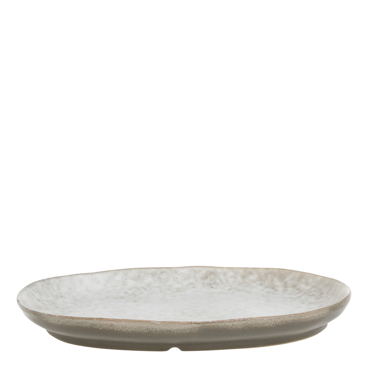Plat ovale en porcelaine Valence - noyer