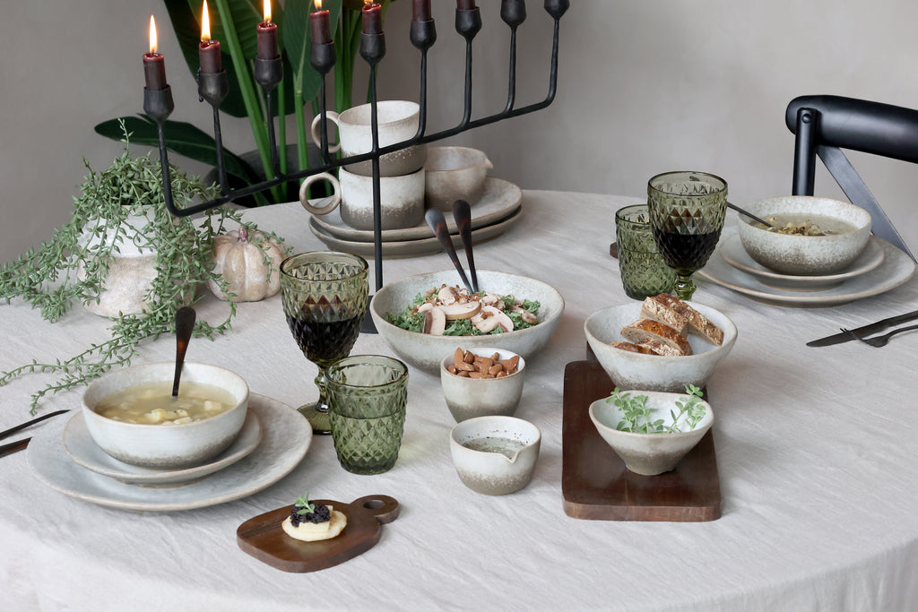 Plat ovale en porcelaine Valence - noyer