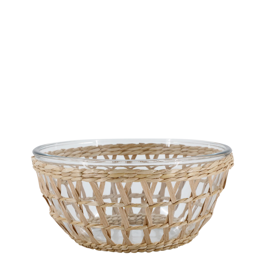 Saladier avec panier en osier