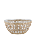 Saladier avec panier en osier