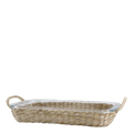 Plat avec panier en osier