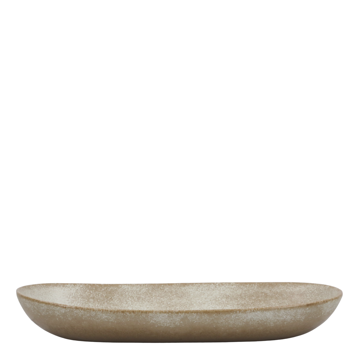Plat de service ovale en porcelaine Valence - Camel