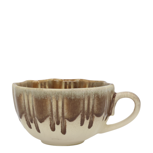 Tasse en porcelaine avec poignée - coffee
