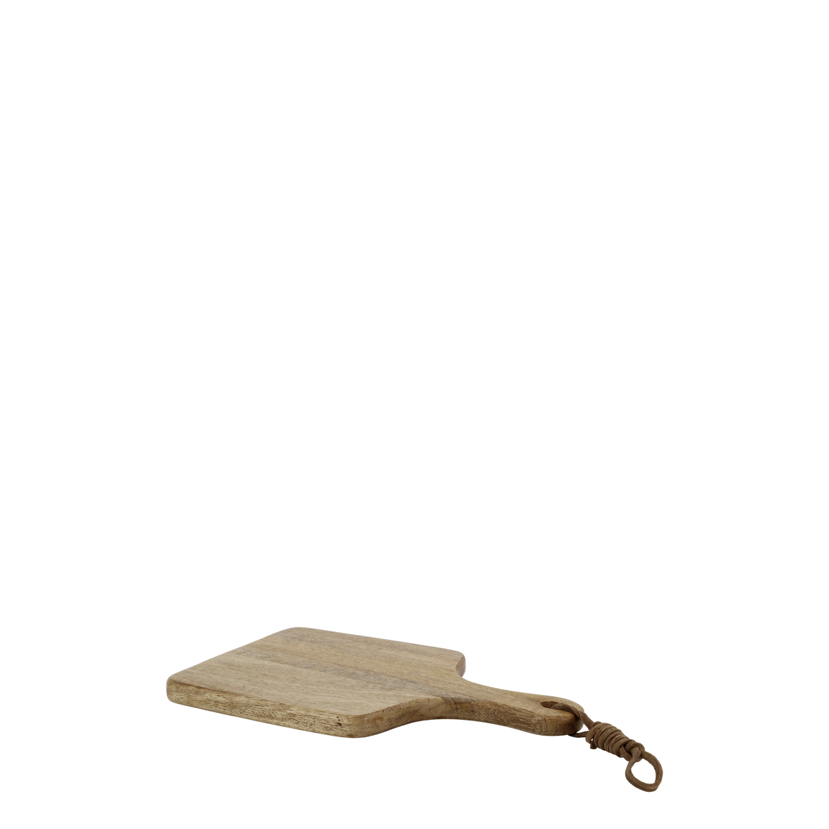 Planche à tapas en manguier et cuir - naturel