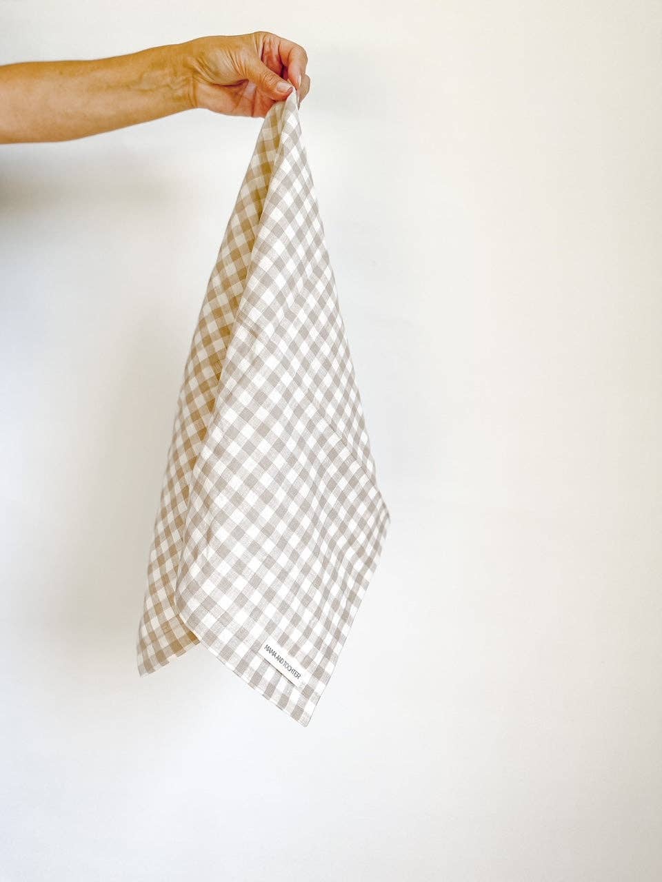 Torchon en lin pur français - Gingham