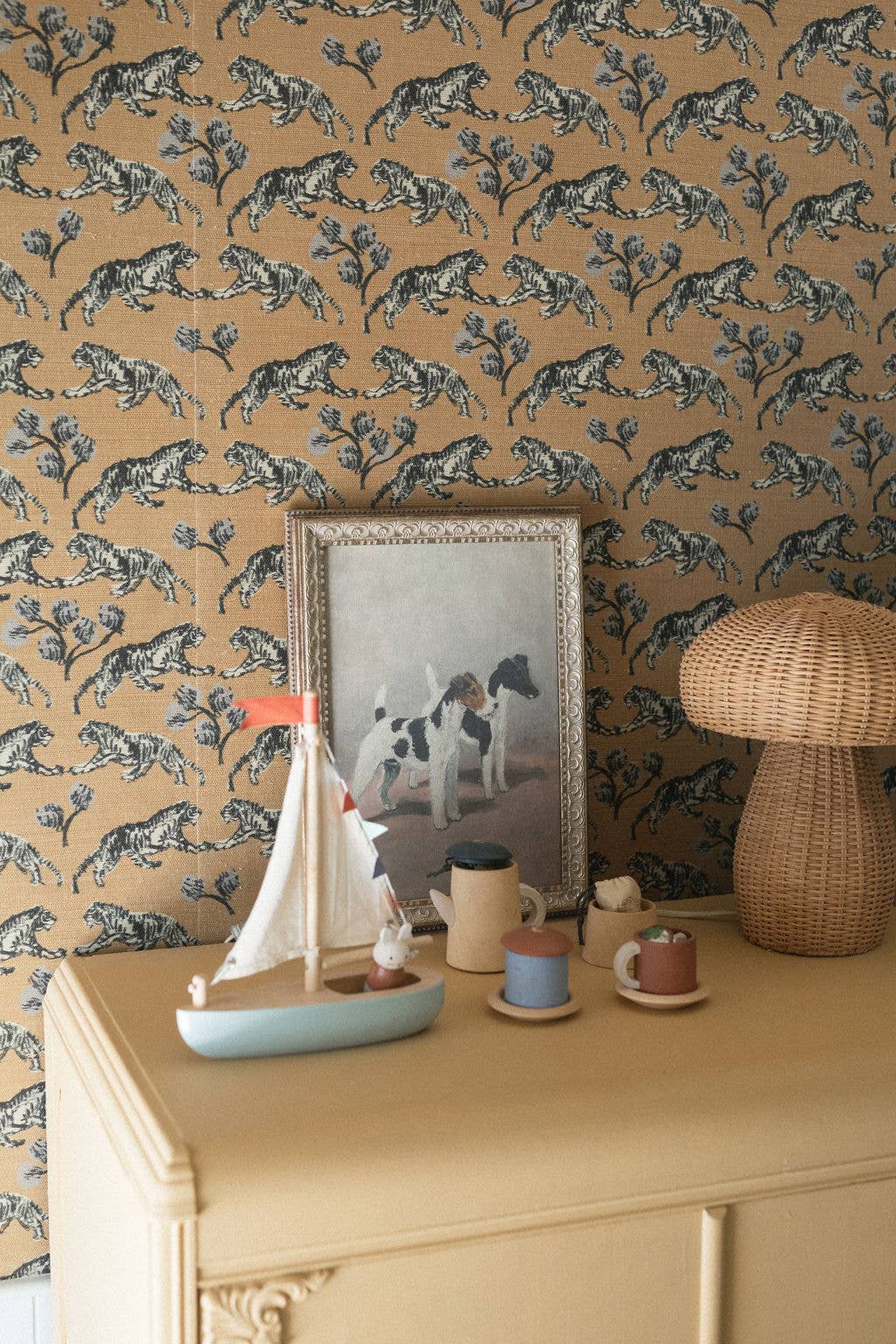 Impression sur toile encadrée de deux Fox Terriers