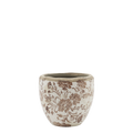 Cache-pot avec motif floral vintage
