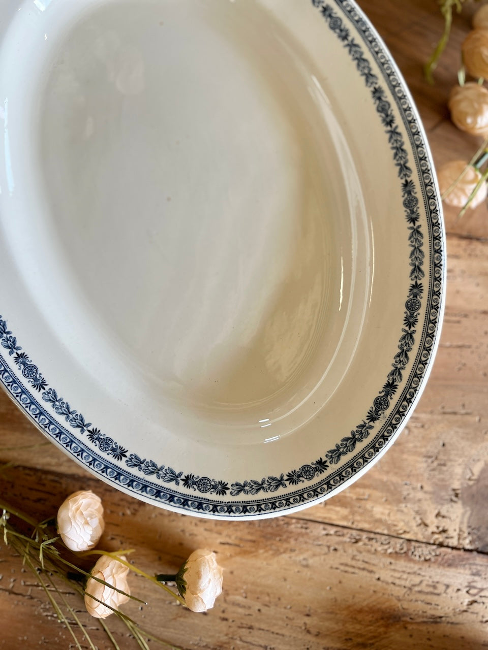 Plat oval terre de fer Sévigné - BFK