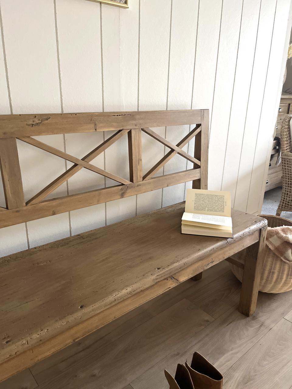 Banc rustique en pin