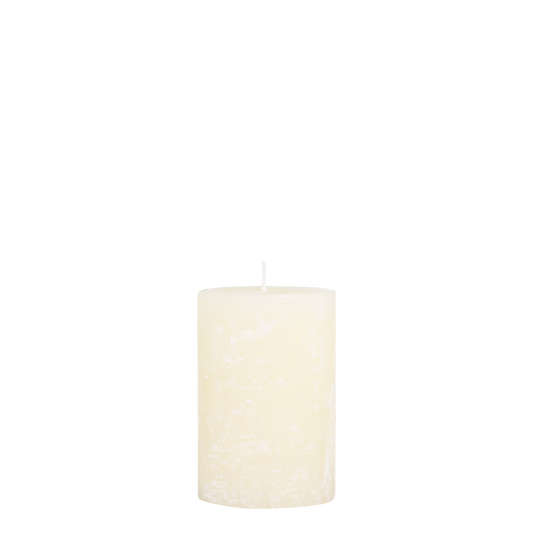 Macon Bougie Pilier rustique 90 h - crème