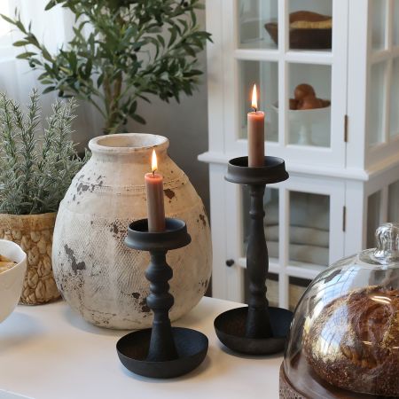 Bougeoir antique charbon