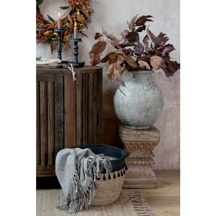 Bougeoir antique charbon