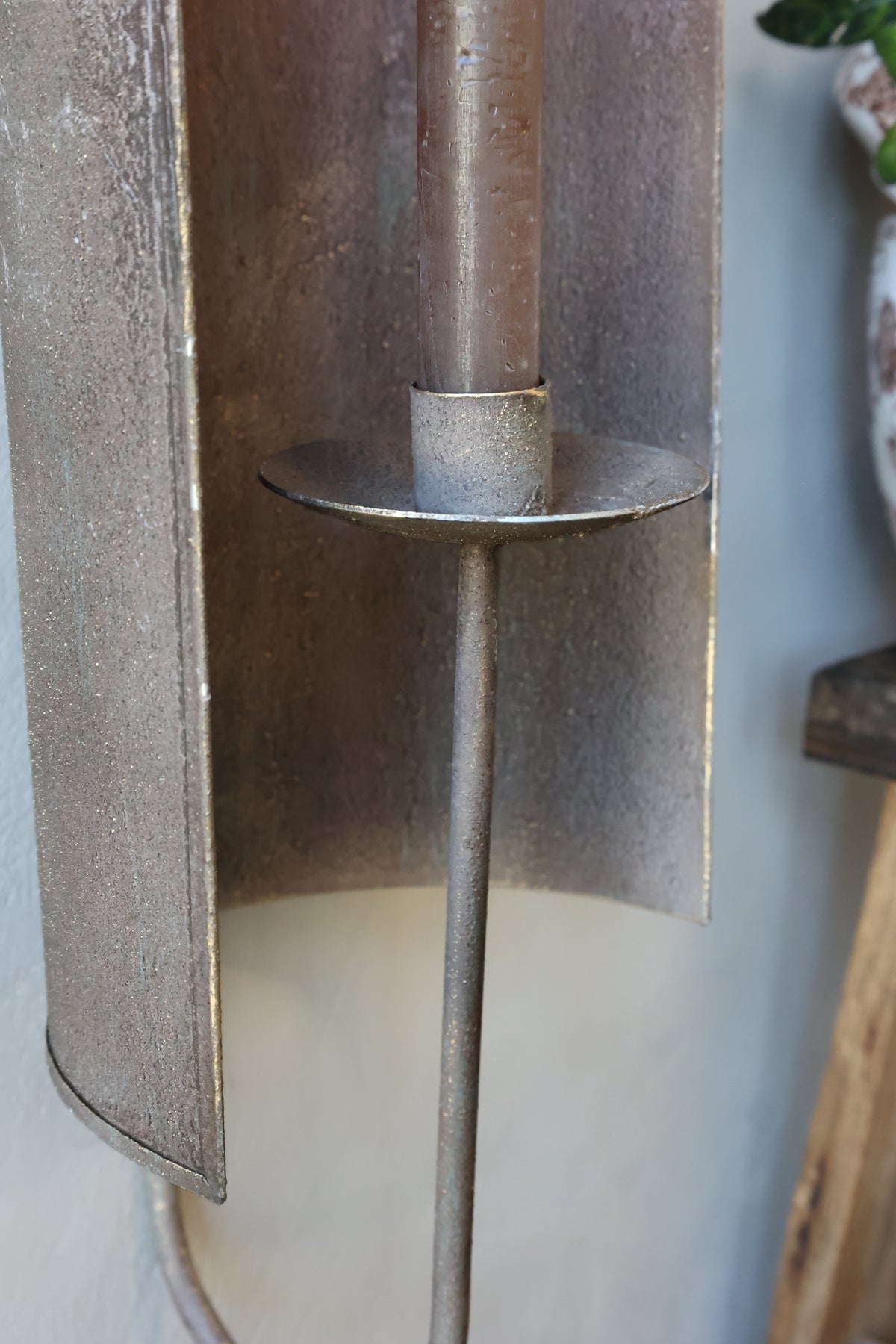 Bougeoir mural - antique moka