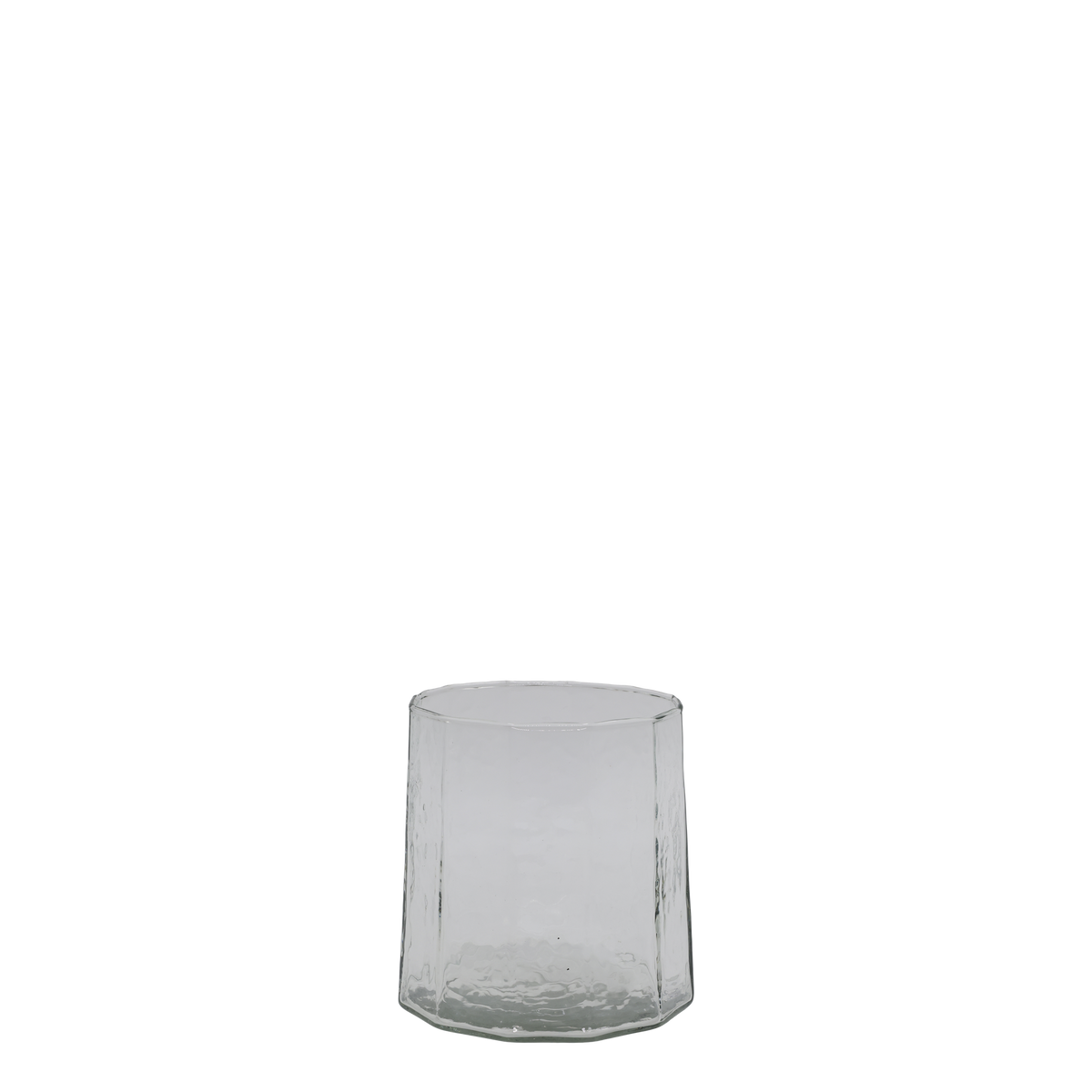 Hurricane en verre rainuré – Photophore décoratif S